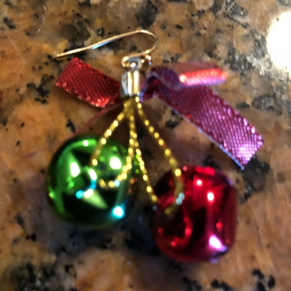 ❌Christmas earrings Bow & Bells - Picture 2 of 4